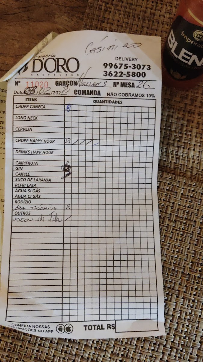 Menu Forneria D'oro Gastrobar-2